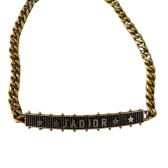 Dior Gold and Black Necklace - Picture 1 of 4